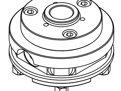 Zeichnung der Aufnahmen für Nullpunktspannsystem EROWA für Handspannfutter DBF100
