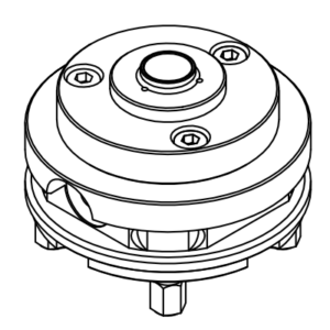 Zeichnung der Aufnahmen für Nullpunktspannsystem EROWA für Handspannfutter DBF34