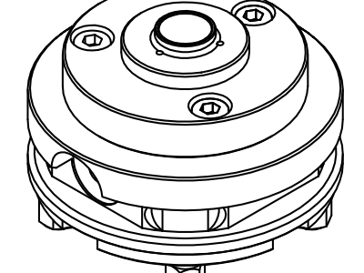 Zeichnung der Aufnahmen für Nullpunktspannsystem EROWA für Handspannfutter DBF34