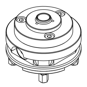 Zeichnung der Aufnahmen für Nullpunktspannsystem EROWA für Handspannfutter DBF55