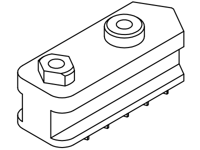 Zeichnung eines Grundbackens für Handspannfutter DBF55/DBF63
