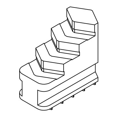 Zeichnung eines Standardbacken für Handspanfutter DBF55
